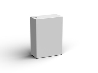 Rendered image of a wide rectangular sliding drawer box on a light background