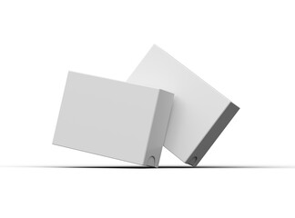 Rendered image of a wide rectangular sliding drawer box on a light background