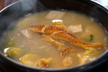 Dried pollack hangover soup is the classic hangover food in Korea