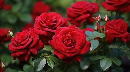 petals red rose border