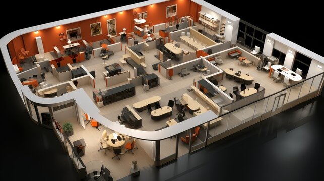modular office floor plan