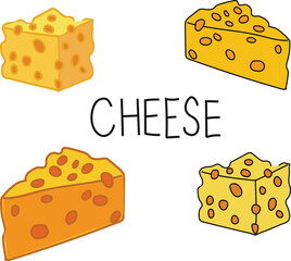 cheese set cheese pattern