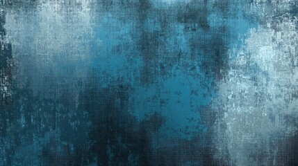 Obraz premium A pixelated design with a grainy texture in worn-out colors of blue and gray, creating a retro, digital decay effect