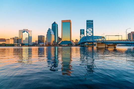 Downtown Jacksonville at Sunrise