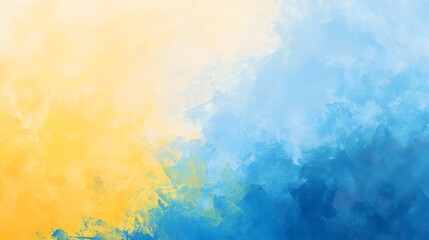 Obraz premium Abstract Yellow Blue Painted Texture Background