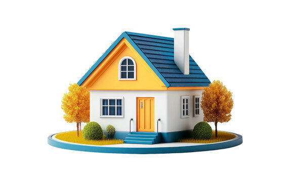 recommend clip art: Colorful House on Transparent Background