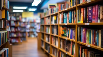 bustling book on shelf