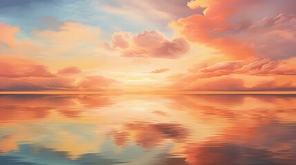 Fototapeta premium calm water orange
