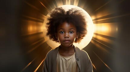 beauty black girl child