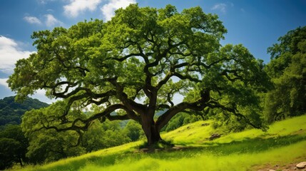 branches simple oak tree