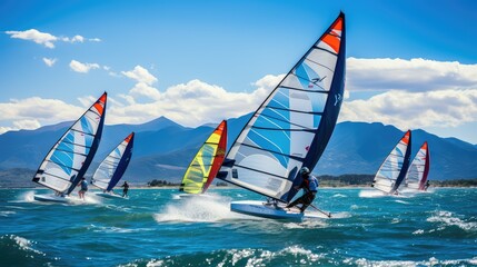 sails water sport