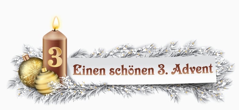 Banner Einen sch&ouml;nen dritten Advent	