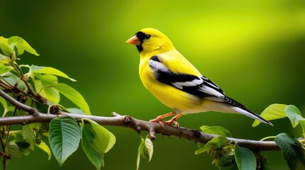 Obraz premium plumage american gold finch