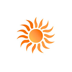 Creative sunlight logo elements, sunny weather symbol design, solar energy icon concept, bright sunshine graphic emblem, simple sunburst pictogram