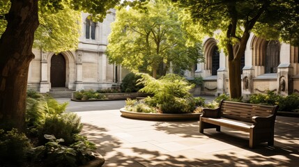 Obraz premium courtyard st pauls outside the walls