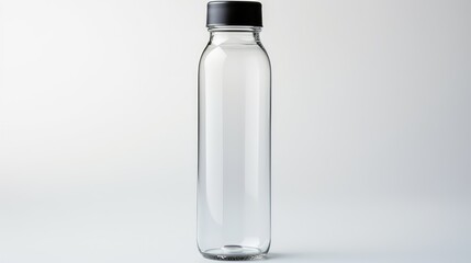 plastic water bottle white background