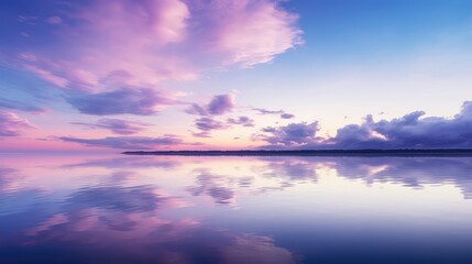 reflecting purple blue background
