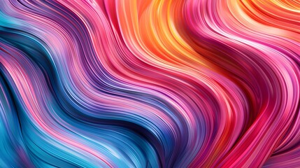 Abstract Colorful Swirling Paint Lines Background