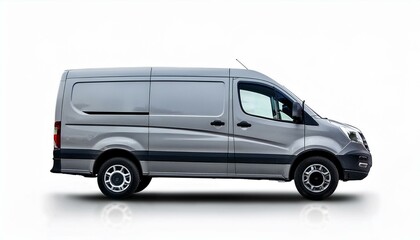 Van on isolated white background