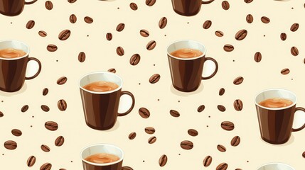 Obraz premium design coffee cup pattern