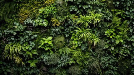 garden wall of green