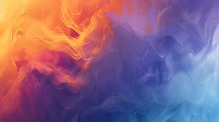 Obraz premium Abstract Swirling Orange Blue Color Gradient Design