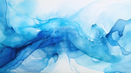 painting water color blue