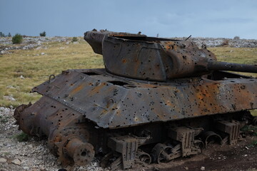 old abandoned tank