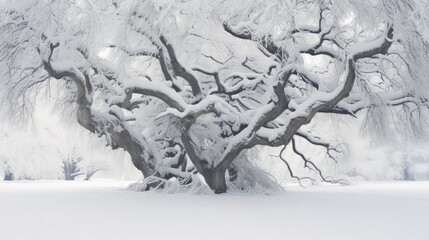 Obraz premium s snow on tree