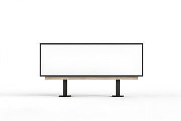 Obraz premium Blank big billboard on empty background. Mockup for your advertisement design, product presentation, election banner, announcement, message or commercial slogan. Wall Huge board with shadow and lights