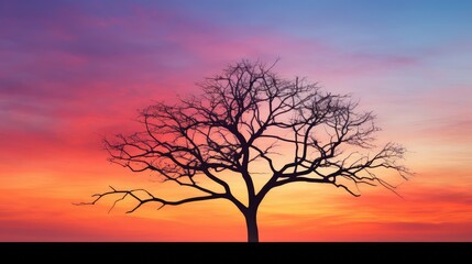 hues simple tree silhouette