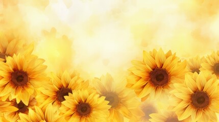 Obraz premium blend water color yellow texture