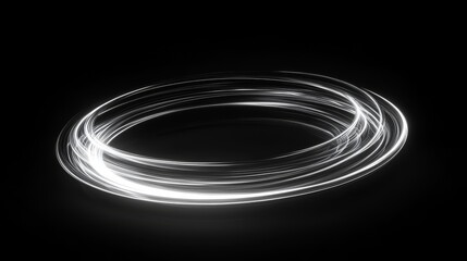 Glow swirl light effect. Circular lens flare. Abstract rotational lines. Power energy element. Luminous sci-fi. Shining neon lights. Magic arena. Swirl trail effect. Glint scene. Dynamic ellipse. 