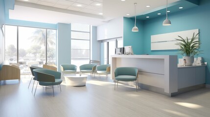 modern dentist office reception