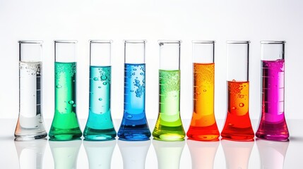 testtube laboratory white background