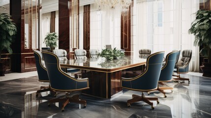 marble modern office meeting room