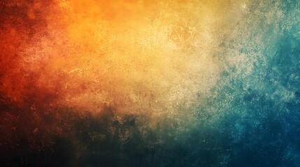 Obraz premium Abstract Textured Background With Orange Teal Gradient