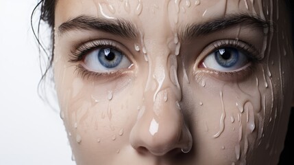 vulnerability sad white background