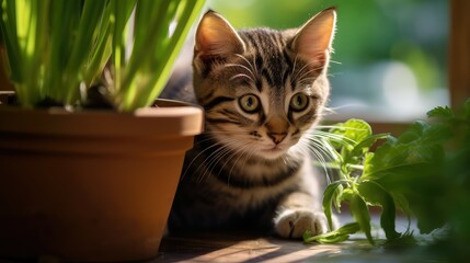 cute cat plant