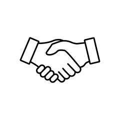 Business agreement handshake. handshake symbol isolated on transparent background, handshake PNG