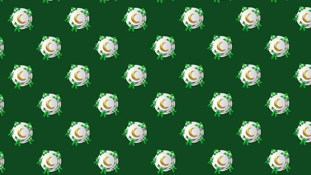 Ketupat Animated Seamless Pattern