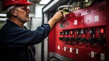 inspection fire alarm control panel