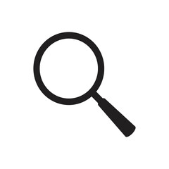 Magnifying glass icon. magnifier or loupe sign, Search symbol isolated on transparent background, Magnifying glass PNG