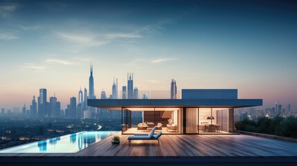 Naklejka premium contrast house skyline