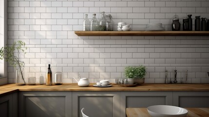 kitchen tiled wall