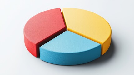 Obraz premium Modern aerial infographic colorful pie chart data visualization for business meetings