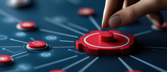Optimizing digital strategies business environment data management technology close up innovative solutions