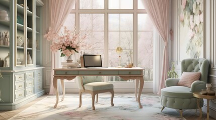 Fototapeta premium feminine elegant office