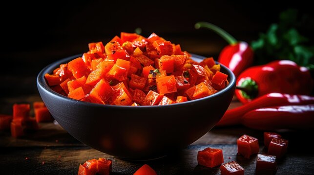 pasta chopped red pepper