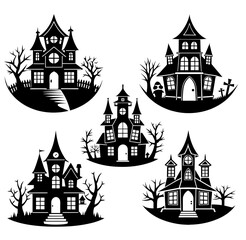 Vector Illustration of Halloween Home Icon